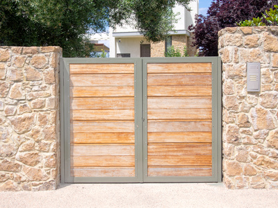 Wooden security gate